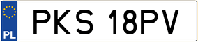 Trailer License Plate